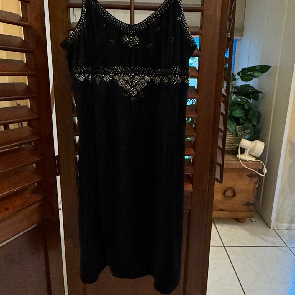 RALPH LAUREN VELVET SLIP-STYLE LBD